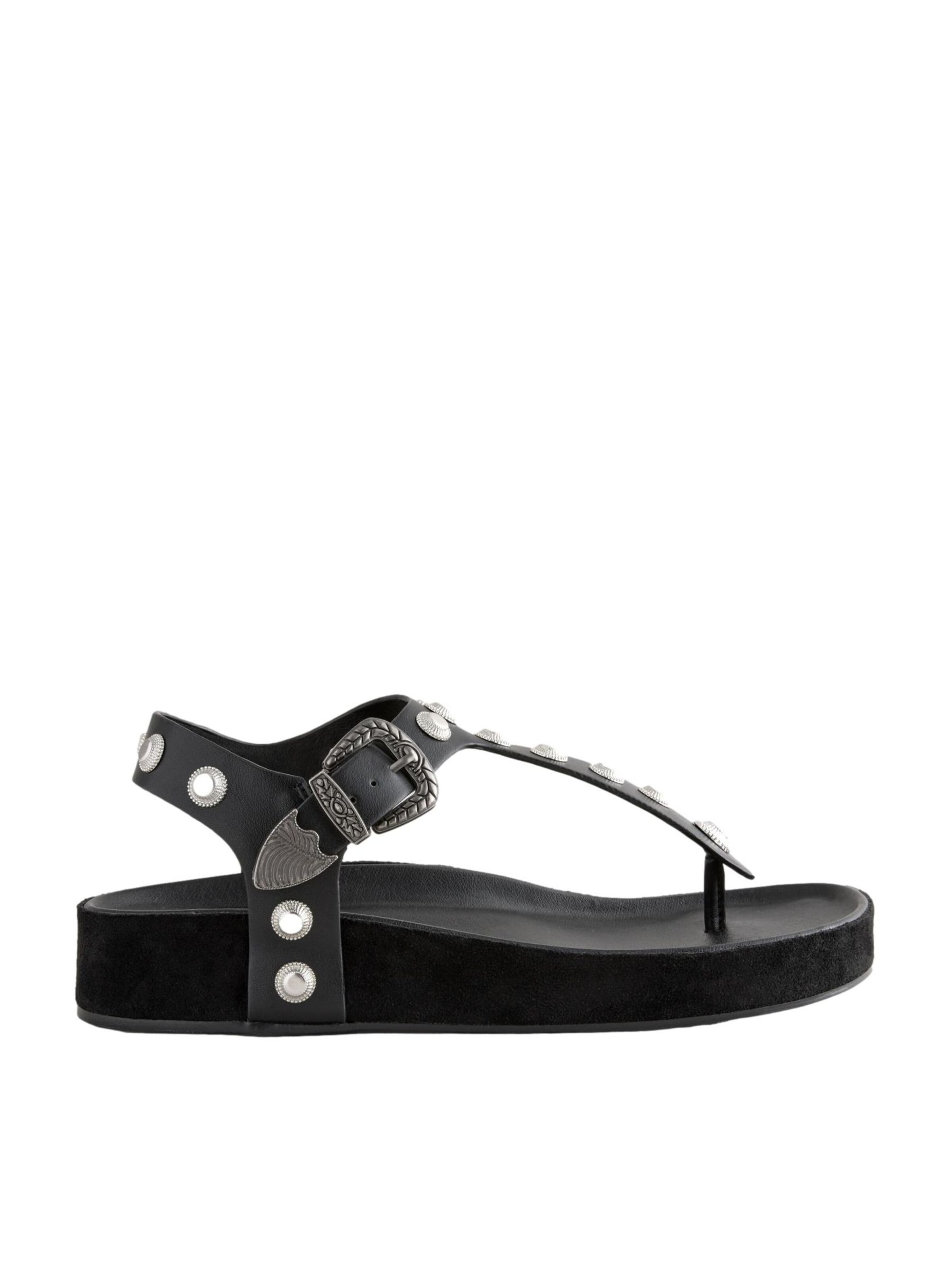 Next T-Bar Sandals in Black