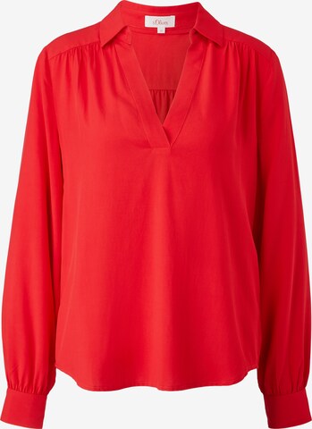 s.Oliver Blouse in Rood: voorkant