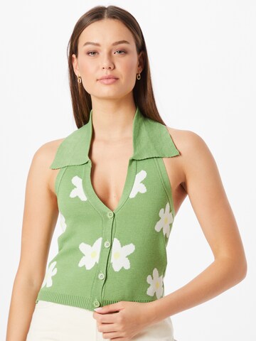 Top in maglia di Daisy Street in verde: frontale