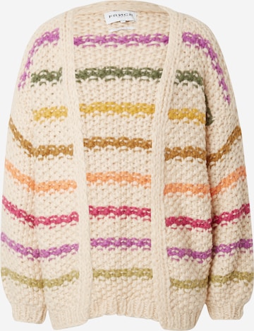 FRNCH PARIS Knit Cardigan 'LOBELIA' in Beige: front