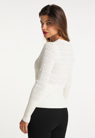 faina Knit Cardigan in White