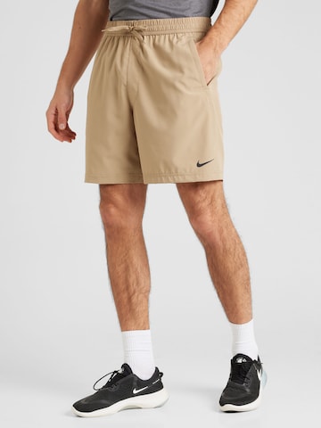 NIKE Regular Sports trousers 'Form' in Green: front