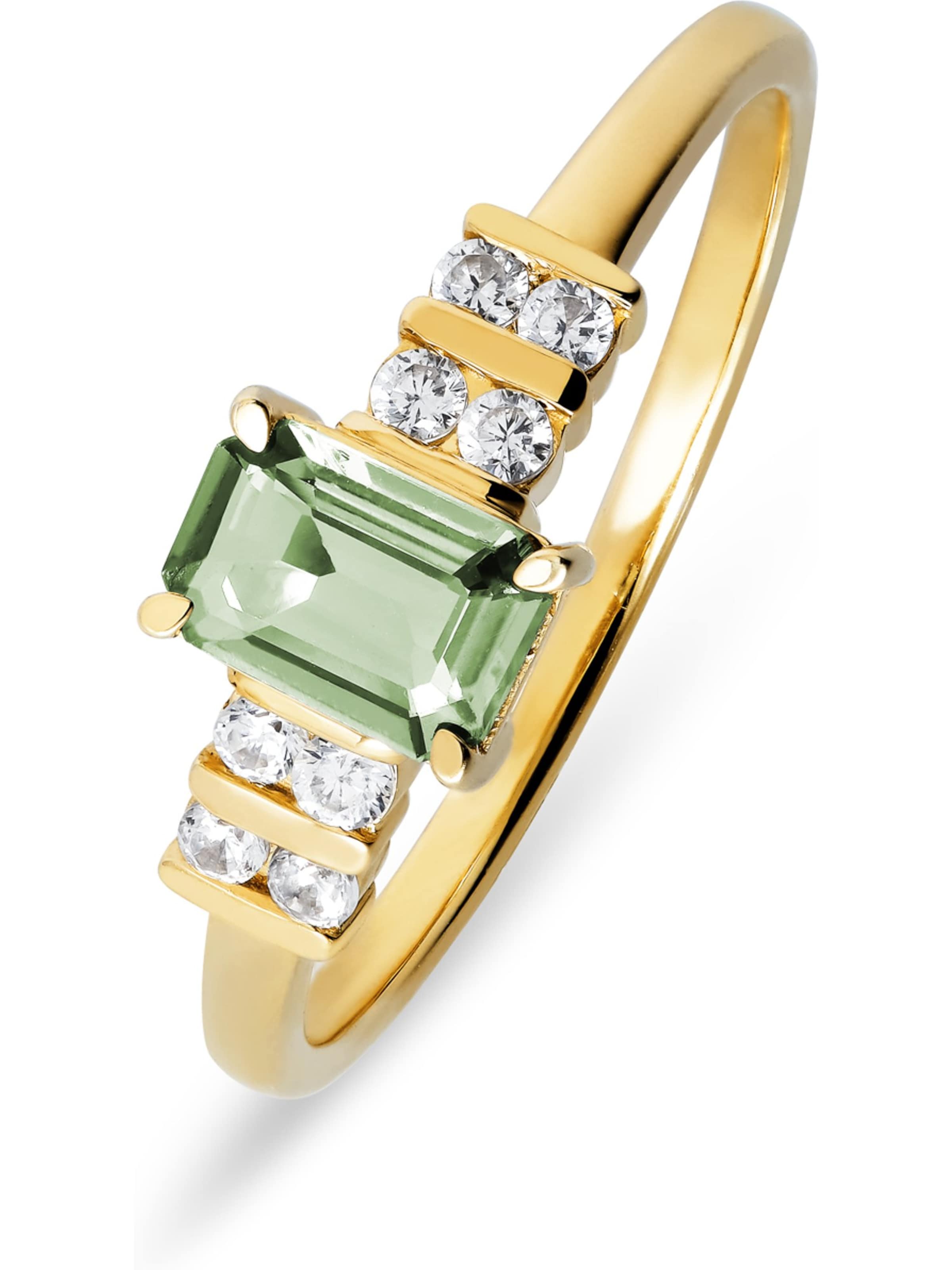 CHRIST Ring in Gelb: Vorderseite