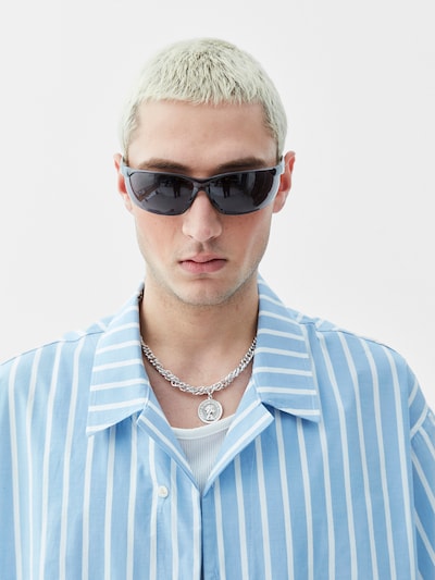 VAMOS CLO Camisa em L em azul / branco, Vista do artigo