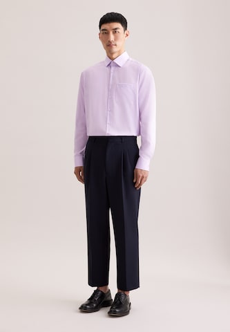 SEIDENSTICKER Regular fit Business shirt in Purple