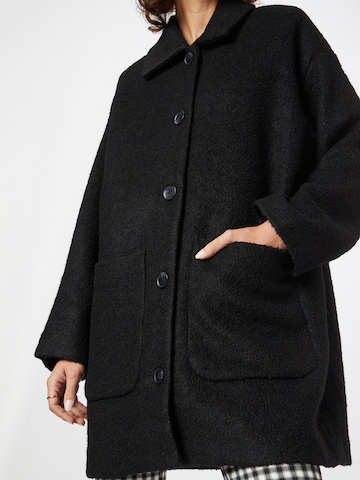 Monki Between-Seasons Coat in Black