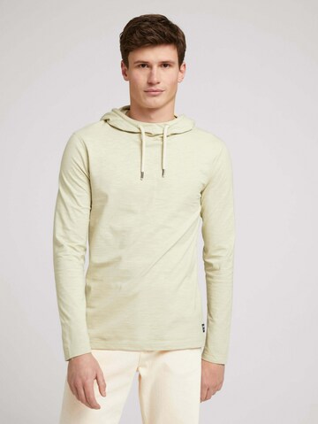 TOM TAILOR DENIM Sweatshirt in Green: front