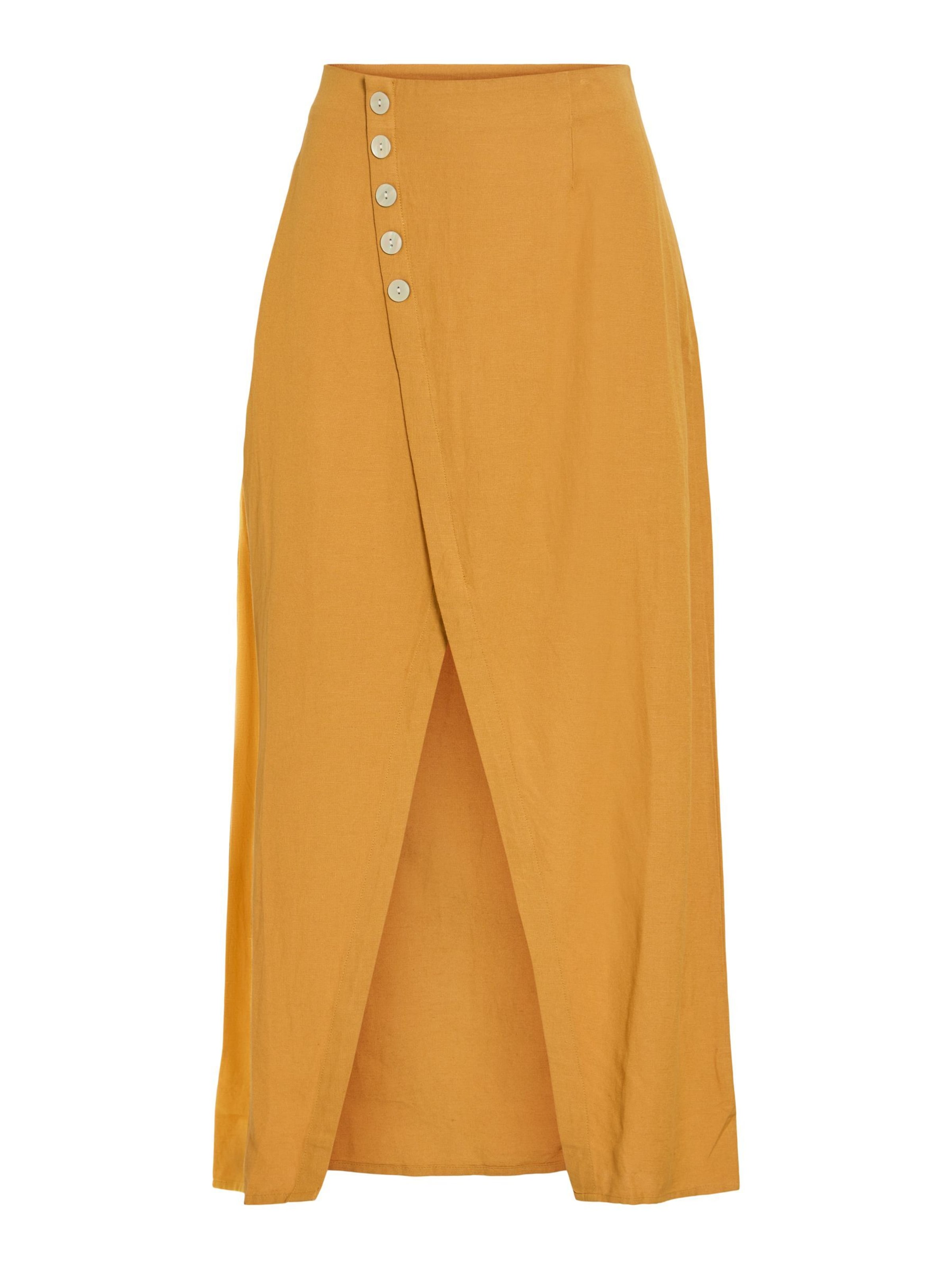 Jupe 'VIPrisilla' VILA en jaune : devant