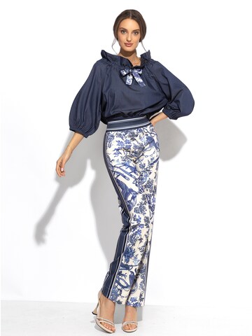 JIORO Bluse 'ASIA SKY' in Blau