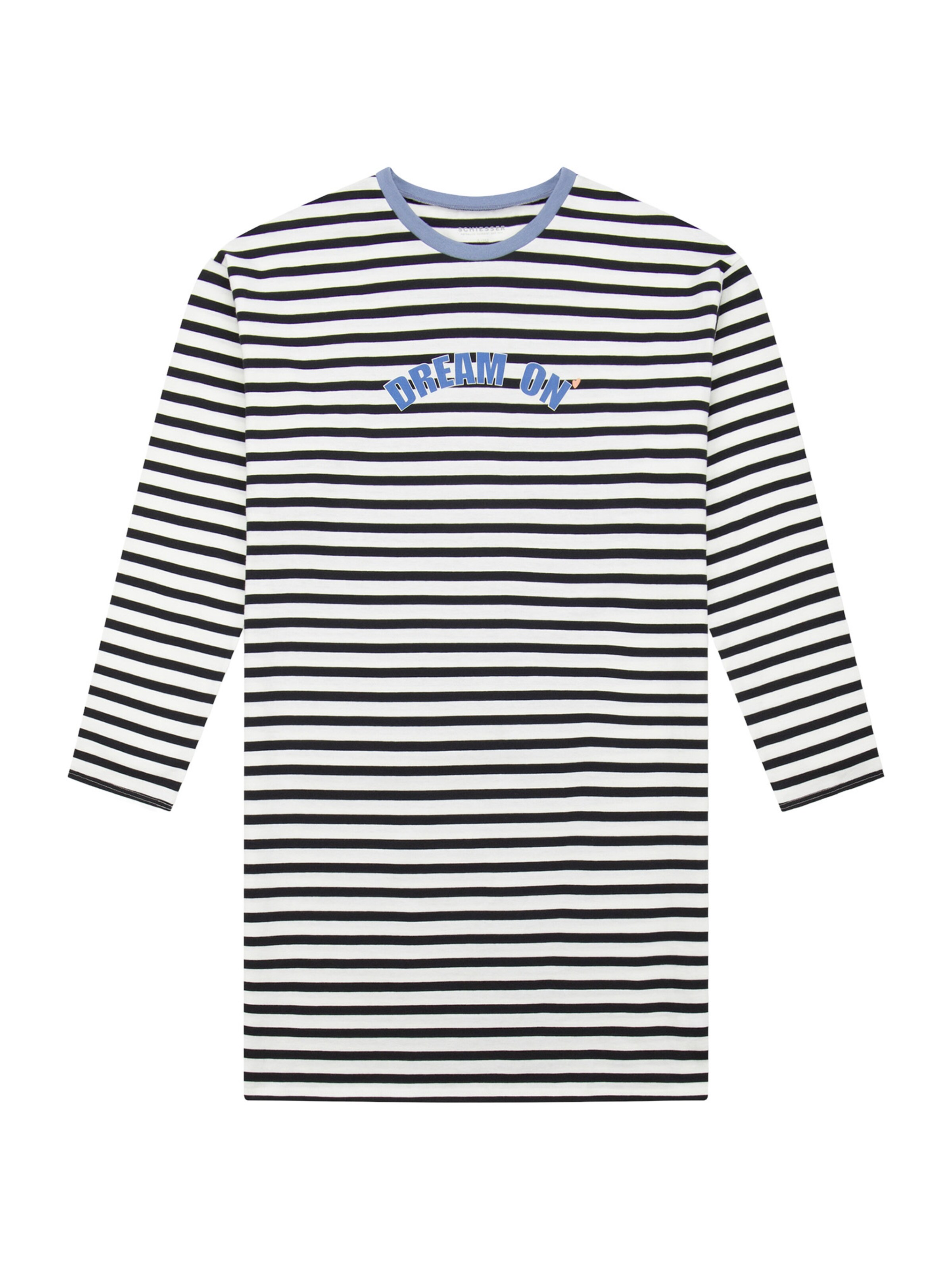 Chemise de nuit 'Nightwear 1' SCHIESSER en noir : devant