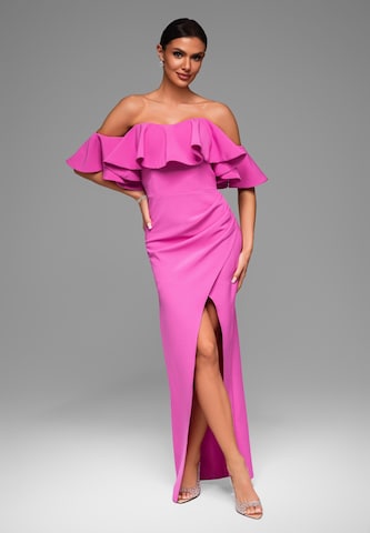 Ombre Evening dress 'Caroline' in Pink: front