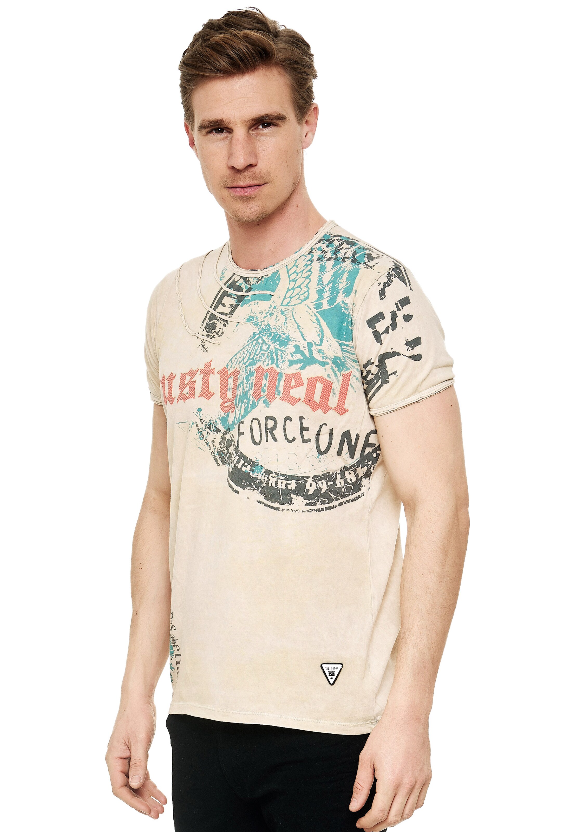 Rusty Neal Shirt in Beige: front