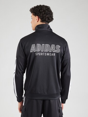 ADIDAS SPORTSWEAR Sportovní bunda 'TIRO' – černá: přední strana