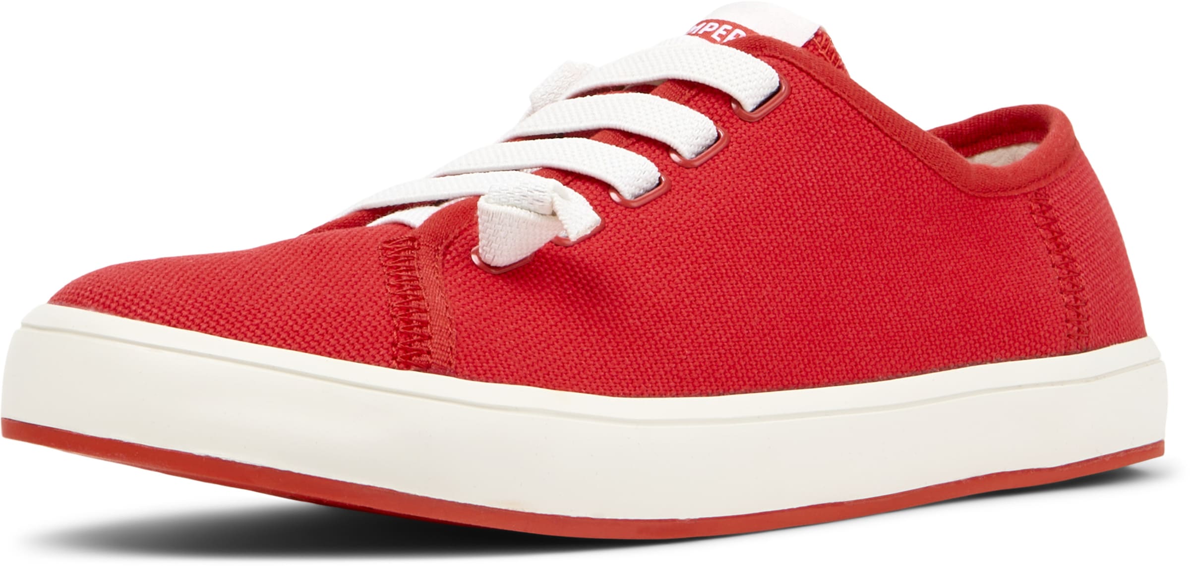 Baskets basses ' Peu Rambla II ' CAMPER en rouge : devant