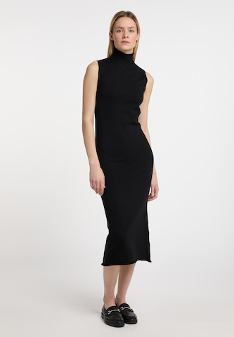 DreiMaster Klassik Stickad klänning 'Wais' i svart: framsida