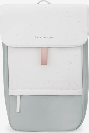 Kapten & Son Rucksack 'Fyn Mercury Sprinkled' in mint / weiß, Produktansicht