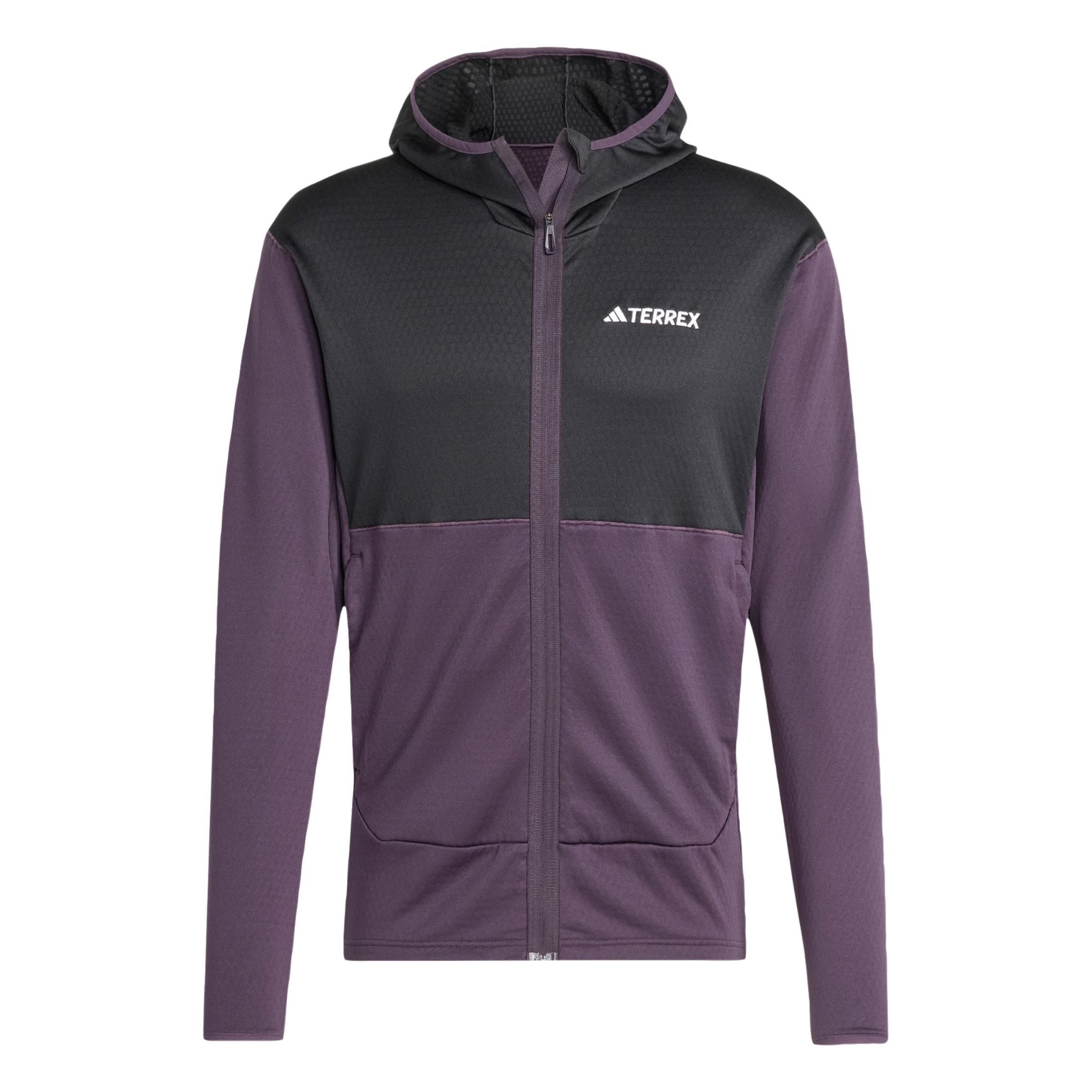 ADIDAS TERREX Athletic fleece jacket 'Xperior' in Purple: front