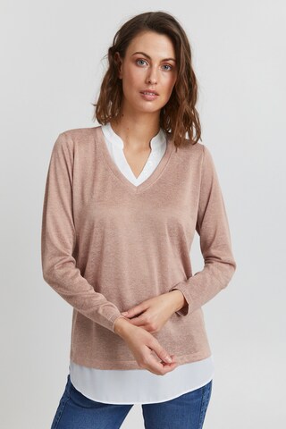 Fransa Shirt in Roze: voorkant