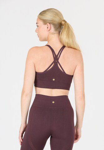 Athlecia Bustier Sport-BH in Braun