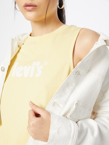 LEVI'S ® Top 'Graphic Band Tank' in Gelb