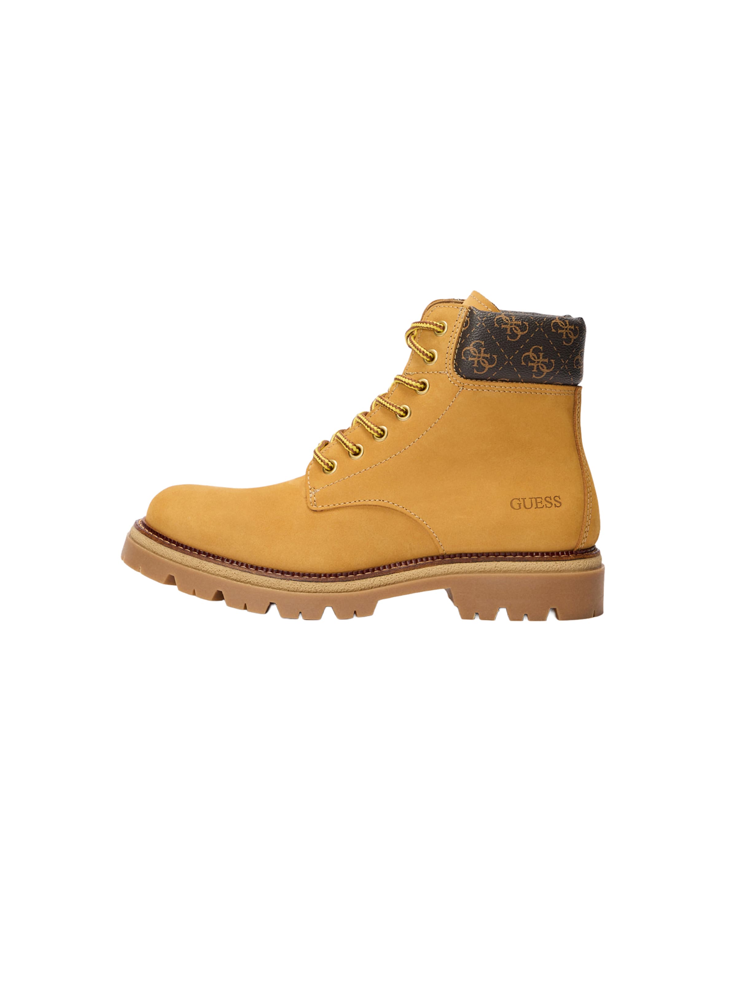 GUESS Боти с връзки 'Siro' в кафяво: отпред