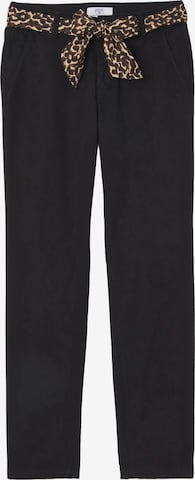 Pantalon chino 'KRISTIN' Le Temps Des Cerises en noir : devant