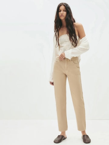 Pull&Bear Regular Jeans in Beige