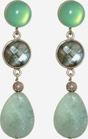 Boucles d'oreilles 'Aqua' Gemshine en vert : devant