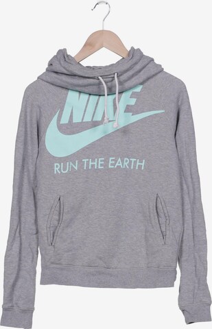 NIKE Sweatshirt & Zip-Up Hoodie in S in Grey: front