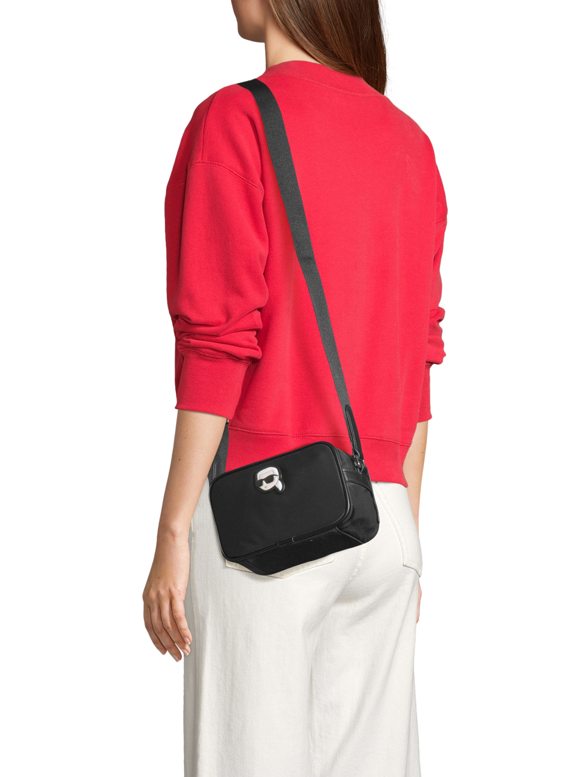 juoda Karl Lagerfeld Rankinė su ilgu dirželiu