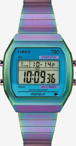 TIMEX Digital Watch 'Timex 80' in Purple: front