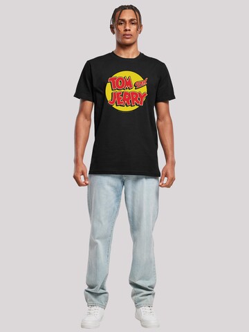 F4NT4STIC Shirt 'Tom And Jerry' in Zwart