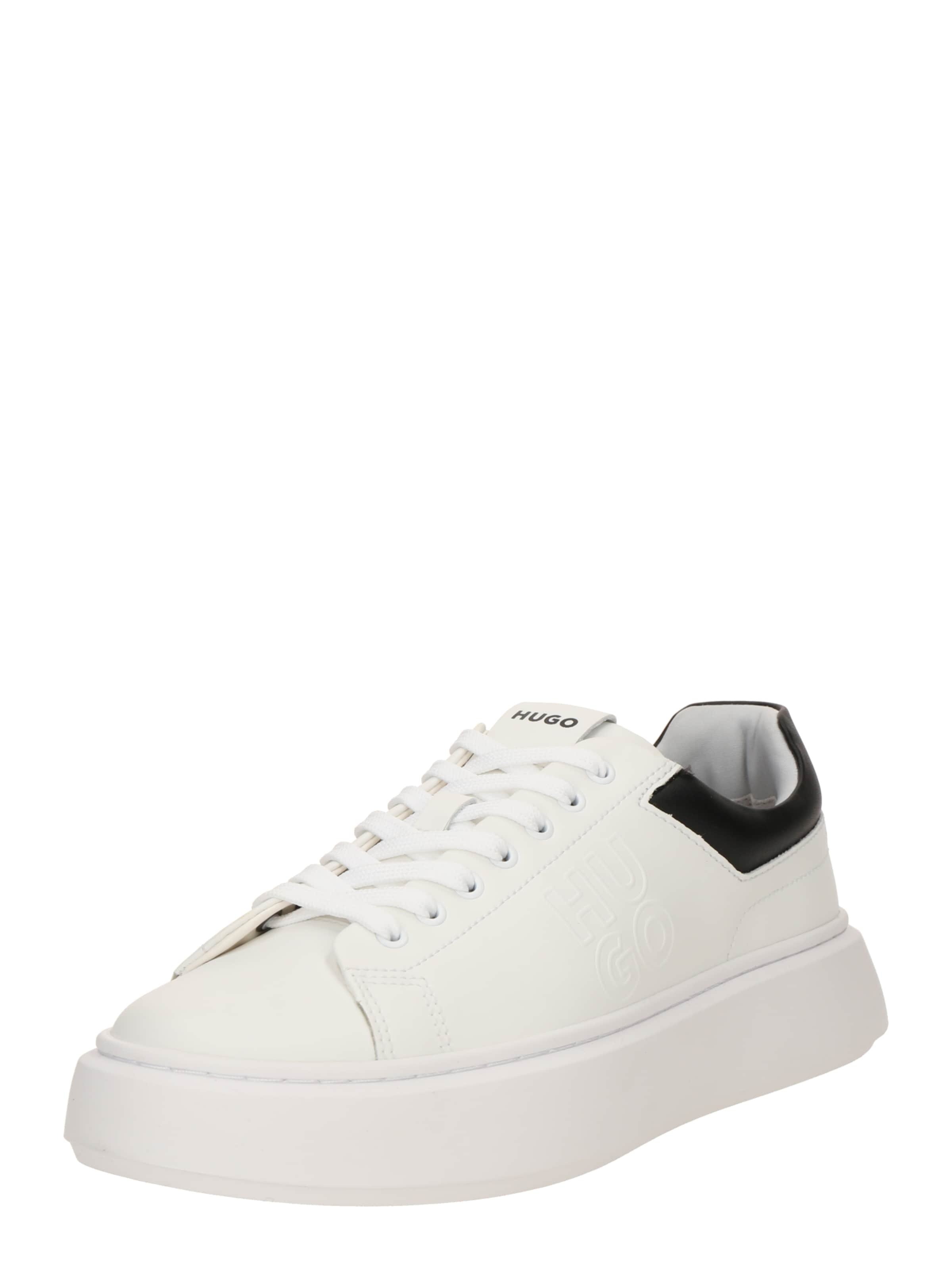 HUGO Låg sneaker 'Allen' i svart / vit, Produktvy