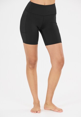 Athlecia Slimfit Sportbroek 'Elli V2' in Zwart: voorkant