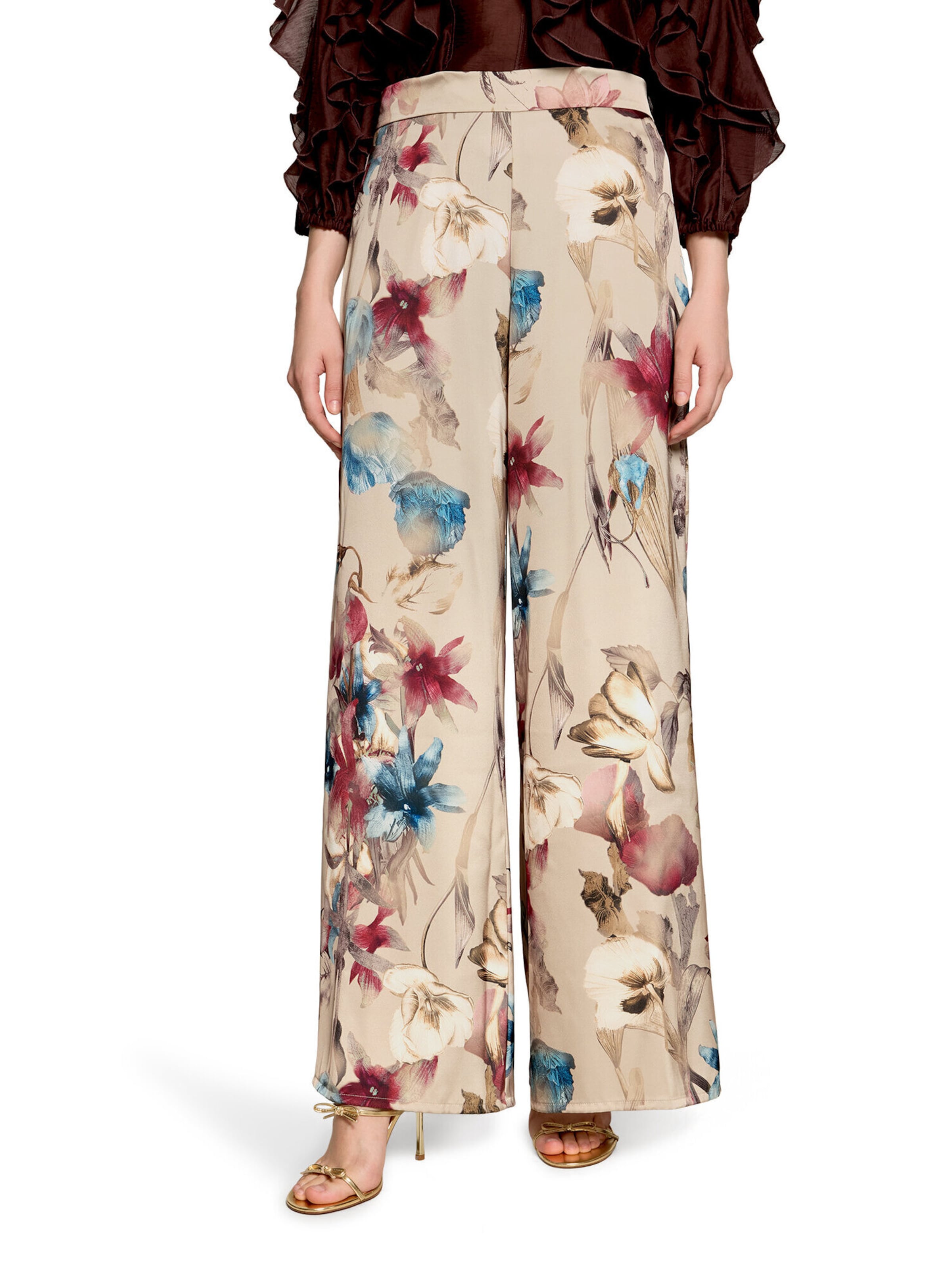 Wide Leg Pantalon Vera Mont en marron : devant