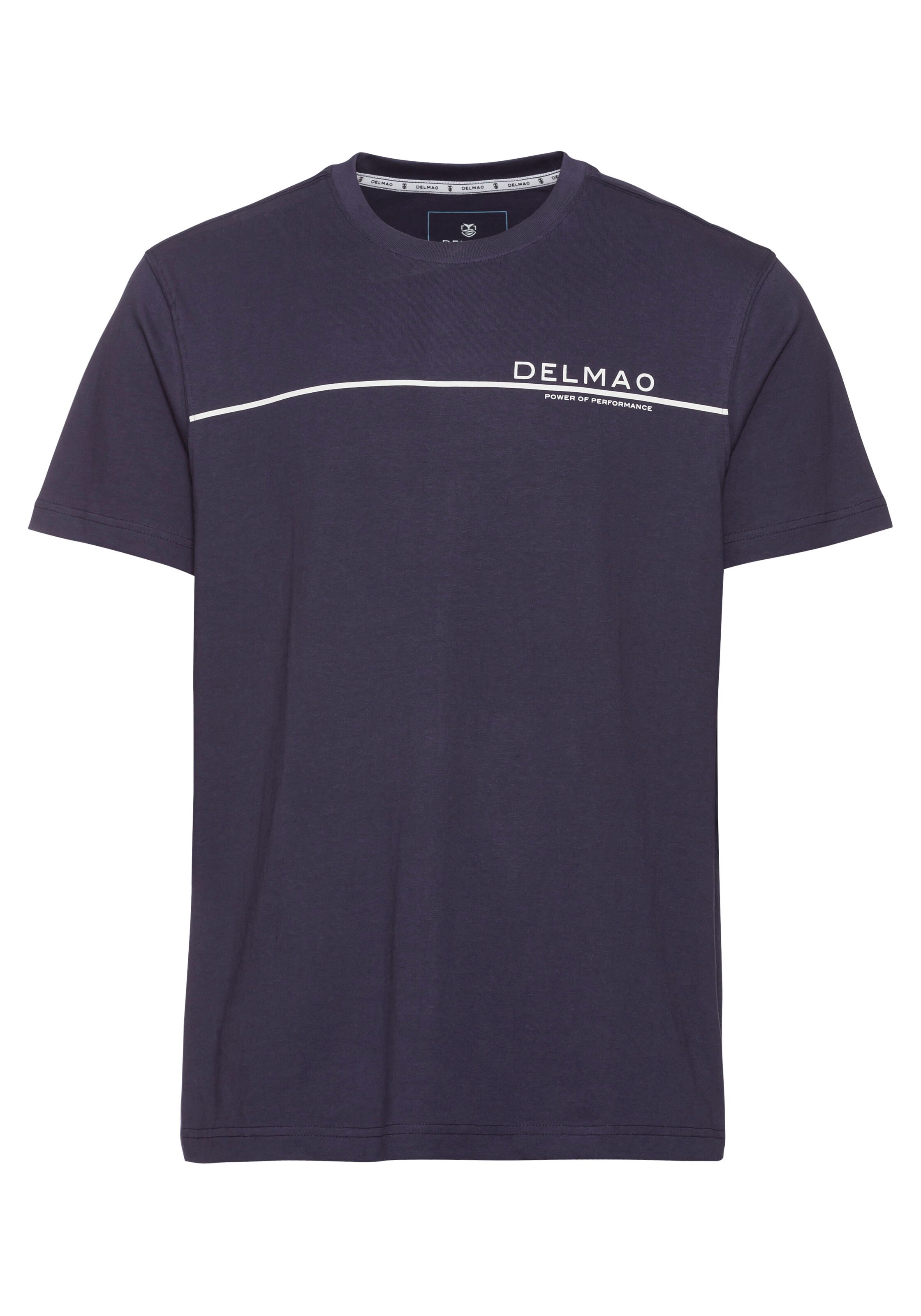 DELMAO Shirt in Blau: Vorderseite