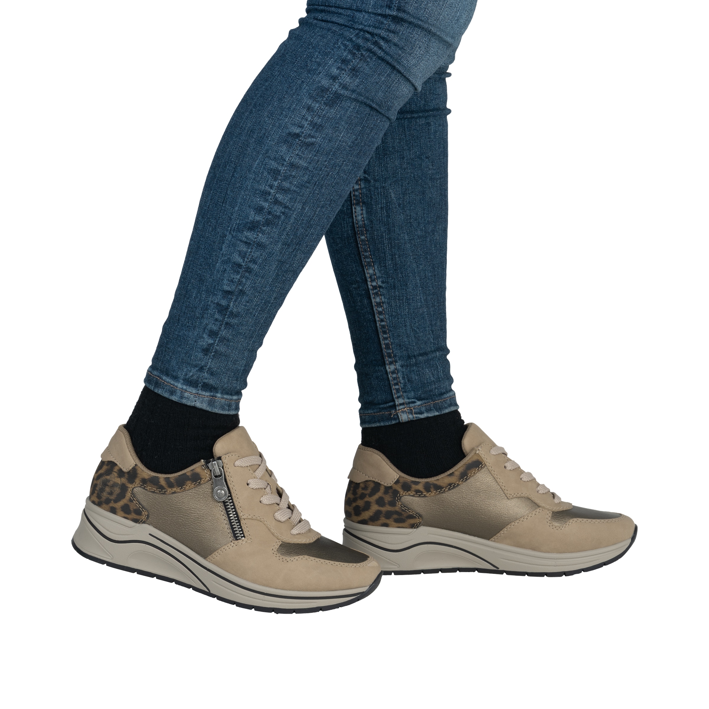 Rieker Sneakers laag 'N9503' in Beige