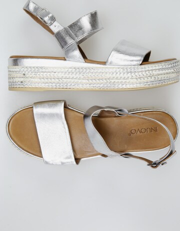 INUOVO Sandals & High-Heeled Sandals in 40 in Silver: front