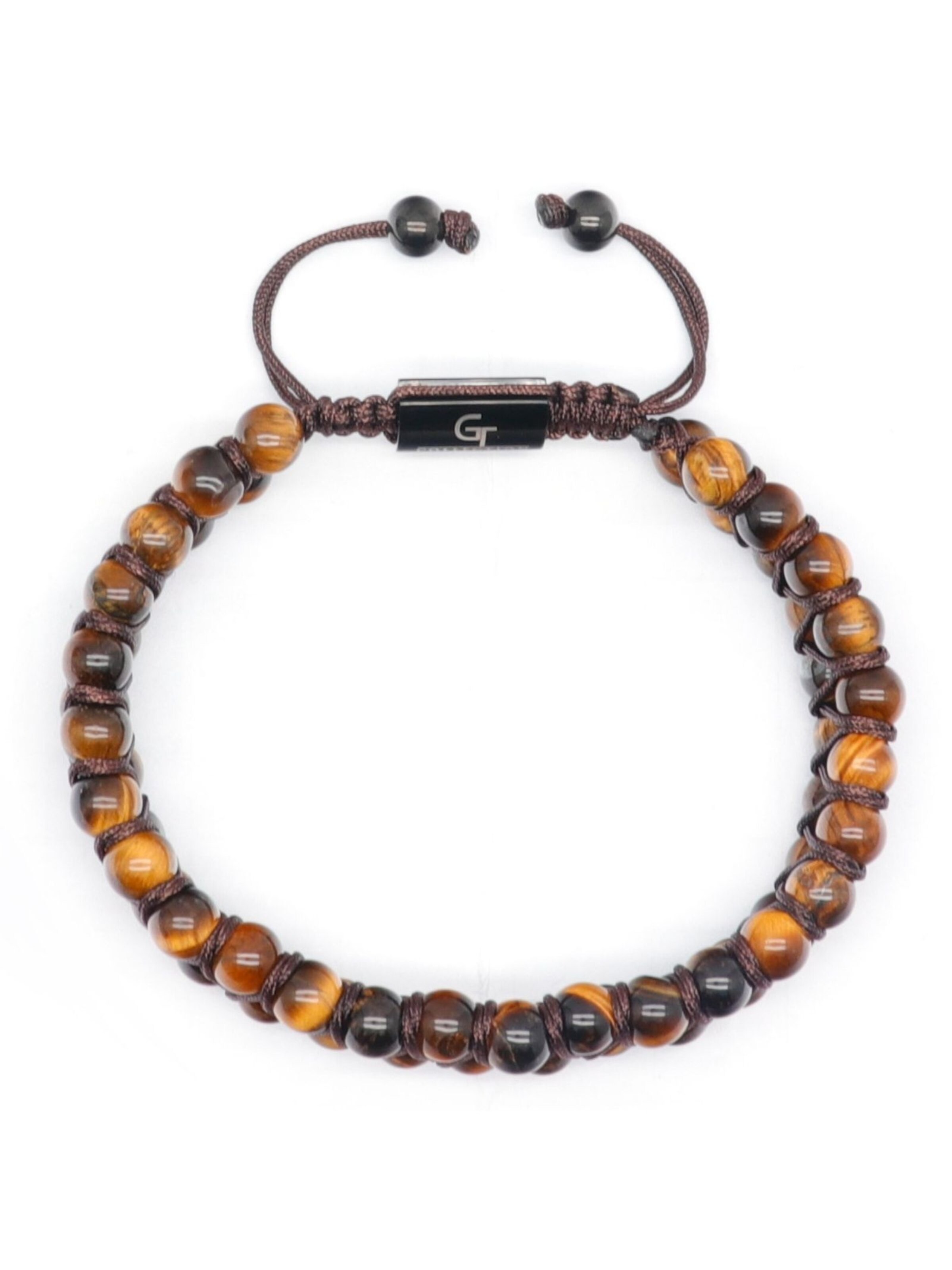 GT Collection Armband 'Double-Bead' in Braun