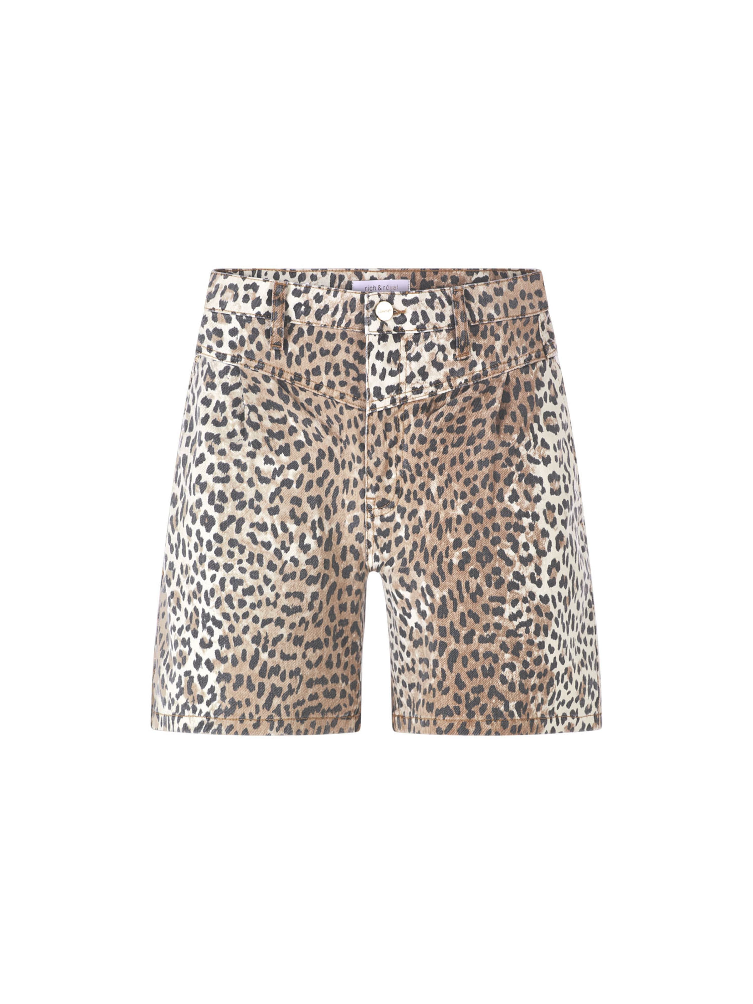 Rich & Royal Regular Дънки с набор в бежово: отпред