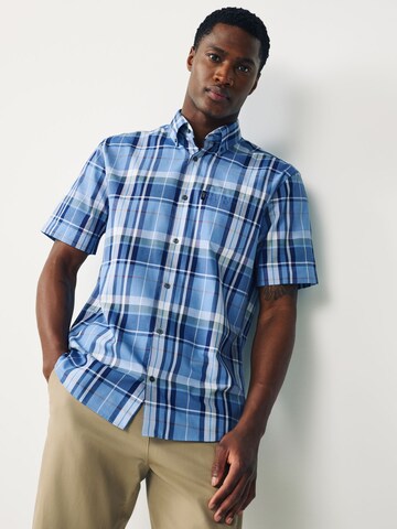 Next Regular fit Button Up Shirt in Blue: front