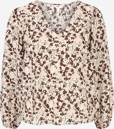 OBJECT Petite Shirt 'LEONORA' in Cream / Dark brown / Black, Item view