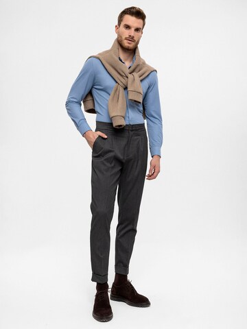 Antioch Regular Pleat-front trousers in Grey