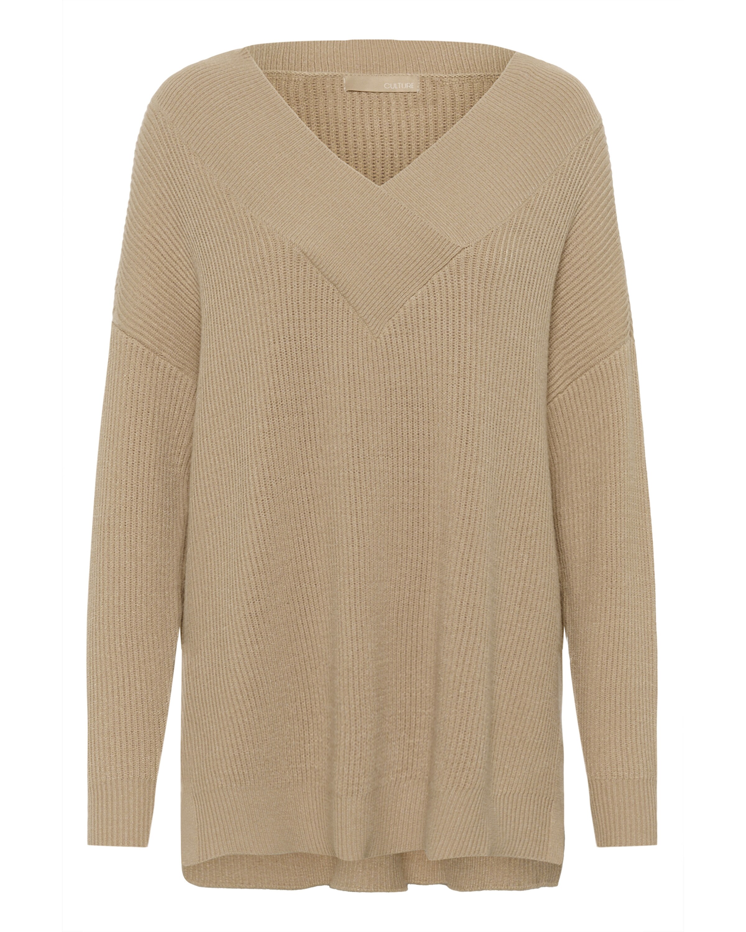 CULTURE Pullover 'Olivia' i beige: forside