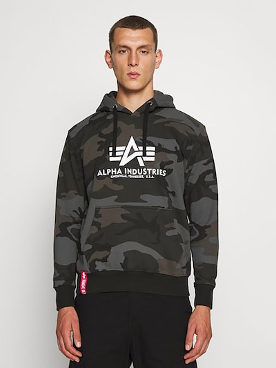 ALPHA INDUSTRIES Sweat-shirt 'Basic' en noir, Vue avec produit