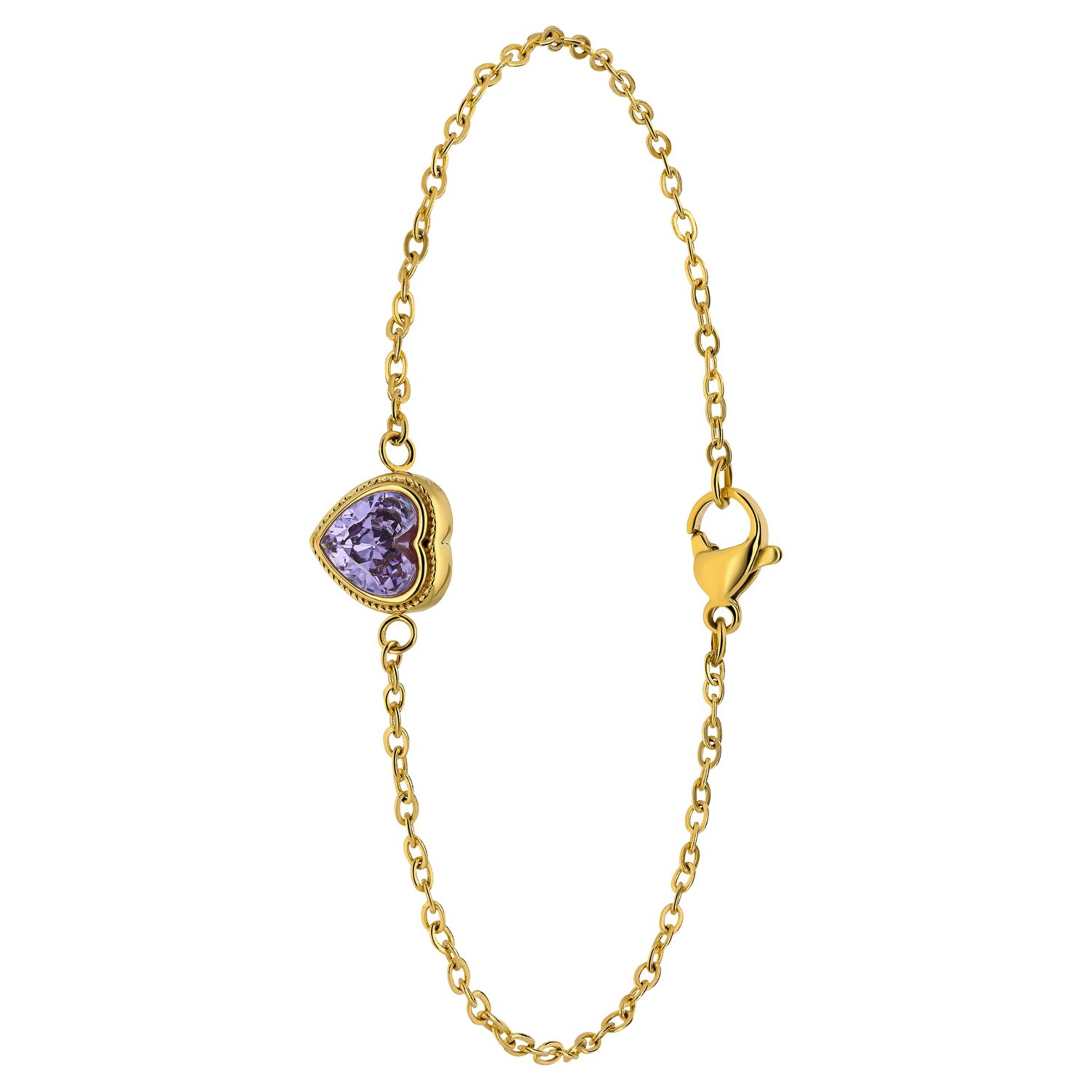 Lucardi Armband 'Weinlese' in Gold: Vorderseite