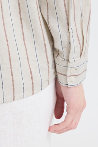ICHI - Blusa 'LINNO' em bege