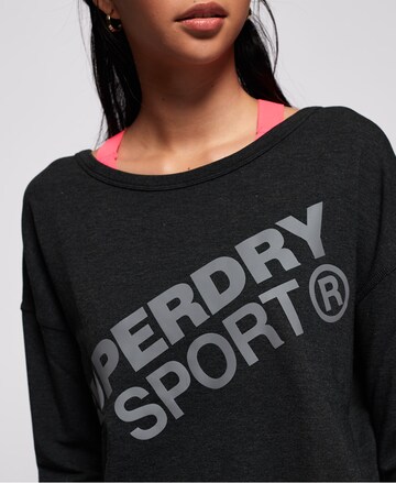 Superdry Sportovní mikina – černá