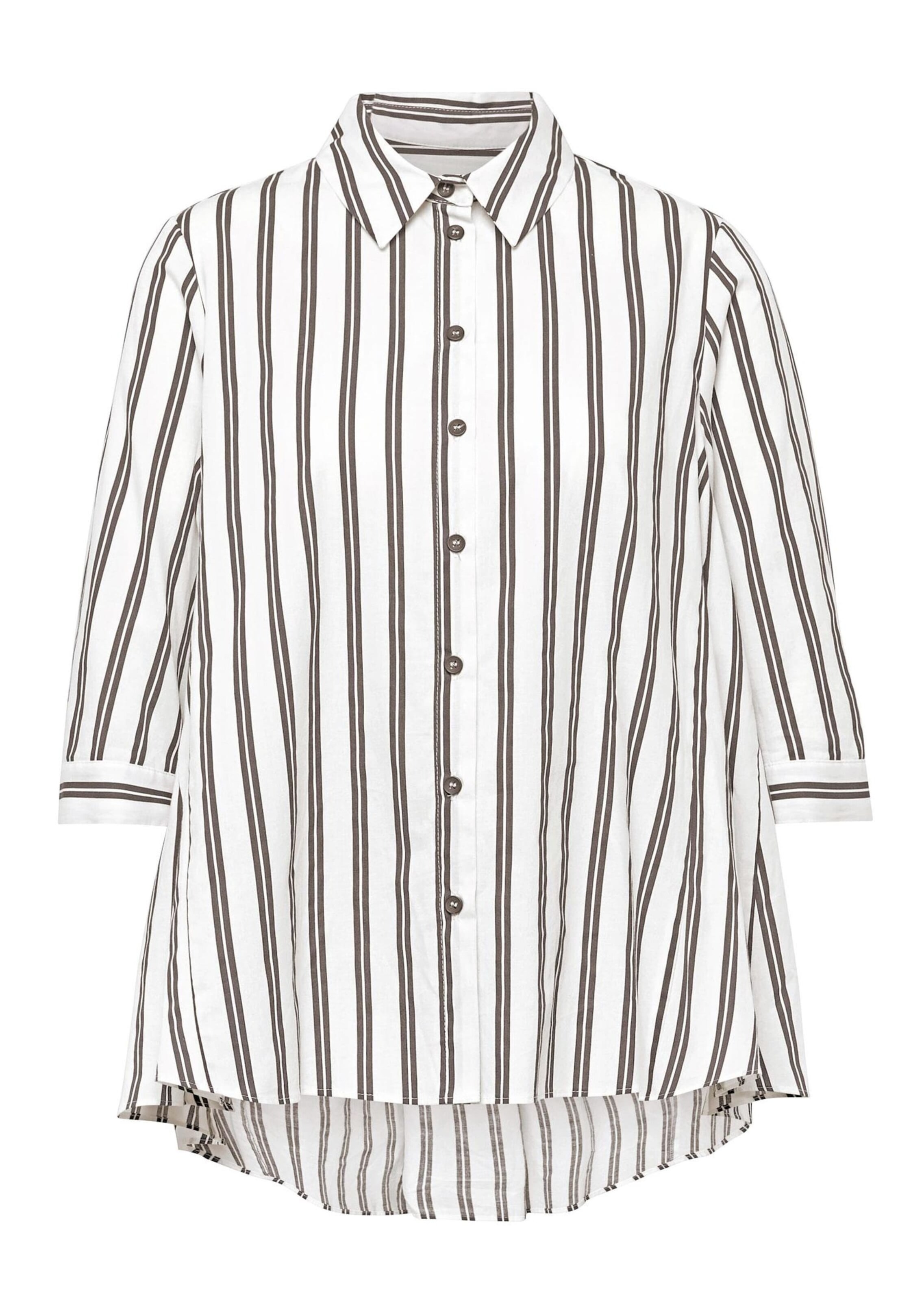 Goldner Bluse in Weiß: Vorderseite