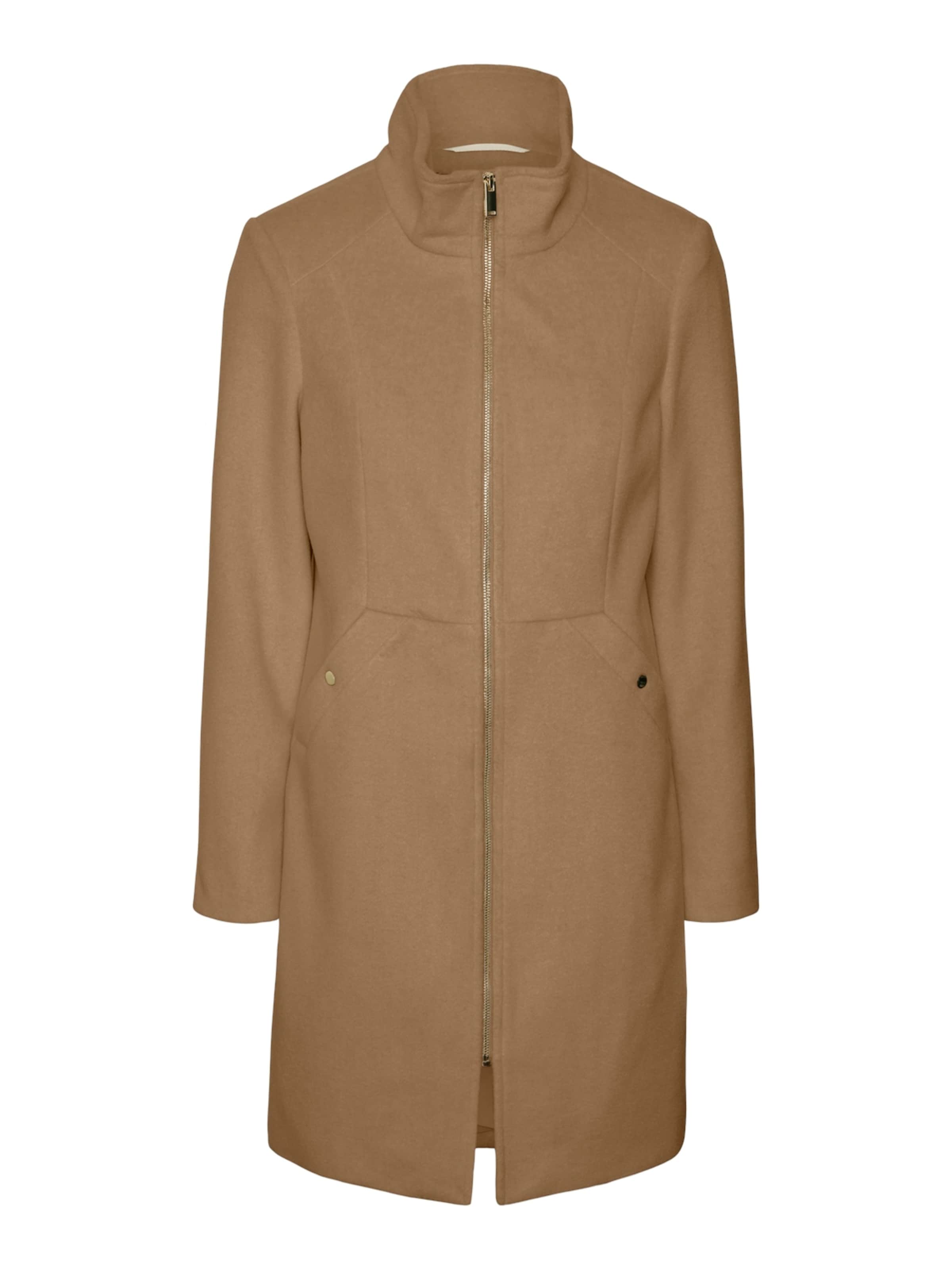 VERO MODA Between-Seasons Coat in Brown: front
